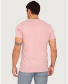 3 T-Shirts Purgs rose/bleu/blanc casse