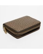 Portefeuille en Cuir Rome J vert - 14x3x10 cm