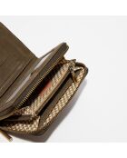 Portefeuille en Cuir Rome J vert - 14x3x10 cm