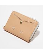 Portefeuille en Cuir Pat Fico latte -  14x2x10 cm