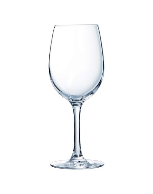 6 Verres à pied Cabernet Tulipe transparents - 25cl