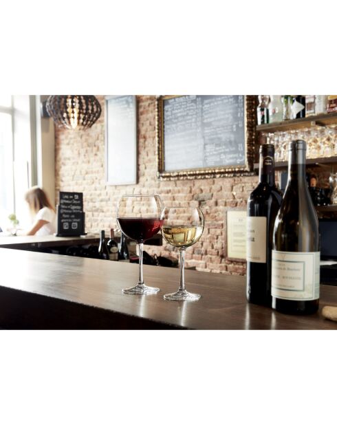 6 Verres à pied Cabernet Ballon transparents - 58cl