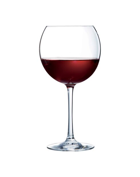 6 Verres à pied Cabernet Ballon transparents - 58cl