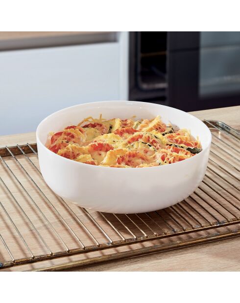 2 Plats de cuisson Smart Cuisine Diwali blancs - 22x22x6.8 cm