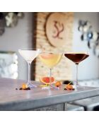 6 transparante champagne- en cocktailglazen -30cl