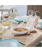 2 Plats de cuisson Smart Cuisine Carine blancs - 15.8x25x5.8 cm