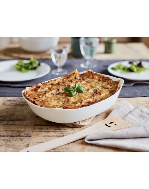 2 Smart Cuisine Carine witte ovenschalen - 29x29x5,7 cm