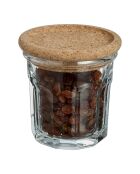 6 Pots Storing Box Cork transparents - 18cl