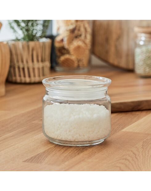 2 durchsichtige Pure Jar Glasbehälter - 50cl