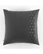 Taie d'oreiller Agathe Poivre anthracite