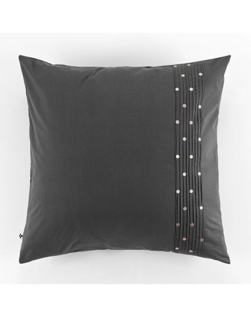 Taie d'oreiller Agathe Poivre anthracite