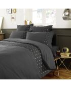 Taie d'oreiller Agathe Poivre anthracite