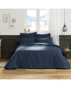 Housse de couette Agathe Mûre bleu foncé