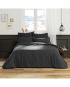 Housse de couette Agathe Poivre anthracite