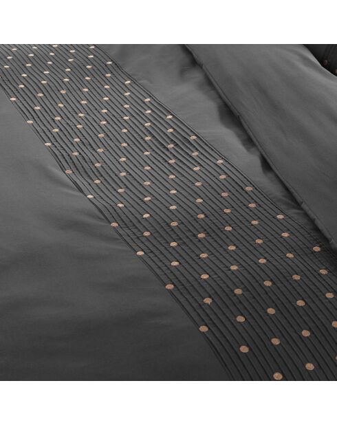 Housse de couette Agathe Poivre anthracite