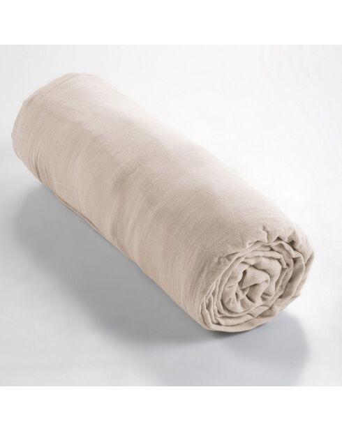 Drap housse Gaze de Coton Gaïa Pampa naturel