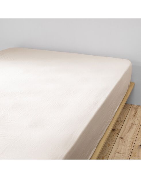 Drap housse Gaze de Coton Gaïa Pampa naturel
