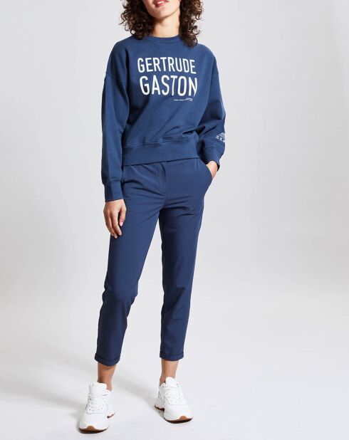 Pantalon Flore bleu