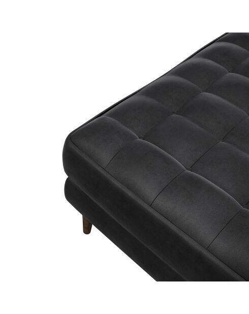 Jakob Velvet Poef zwart - 60x60x45 cm