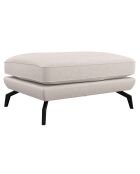 Pouf tissu Tramé Unic beige - 90x70x46 cm