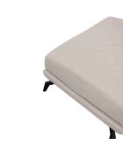 Pouf tissu Tramé Unic beige - 90x70x46 cm