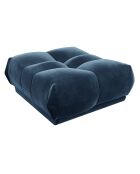 Pouf Velours Cozy bleu nuit - 90x105x46 cm