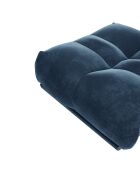 Pouf Velours Cozy bleu nuit - 90x105x46 cm