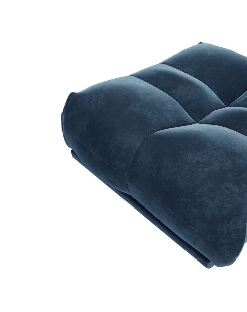 Pouf Velours Cozy bleu nuit - 90x105x46 cm