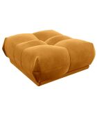 Pouf Velours Cozy moutarde - 90x105x46 cm