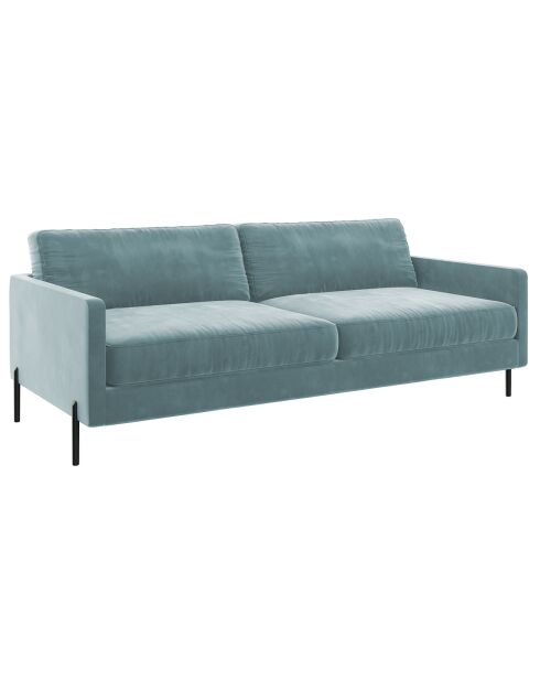 Justin Blue 2-Sitzer-Sofa aus Samt, 150 x 84 x 78 cm