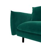 Canapé Velours 2 Places Isak vert foret - 155x92x85 cm