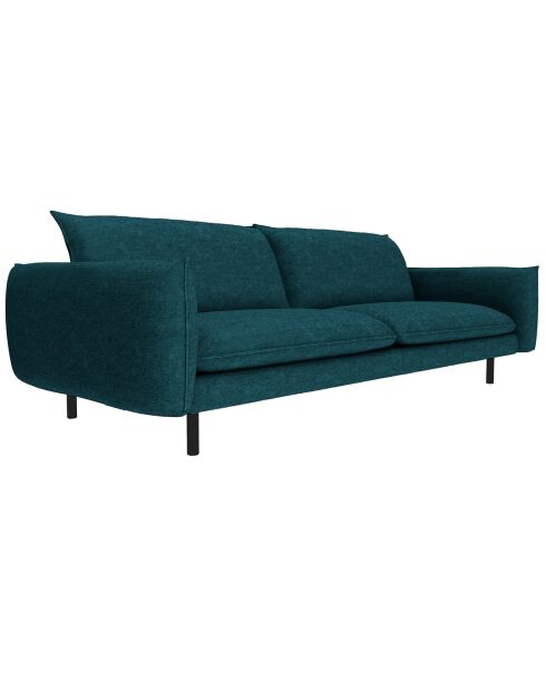 Isak Trame 2-Sitzer-Sofa aus Stoff, 155 x 92 x 85 cm, Petrolblau