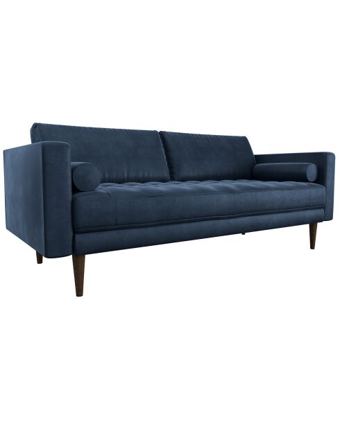 Jakob 3-zitsbank fluwelen nachtblauw - 189x85x77 cm