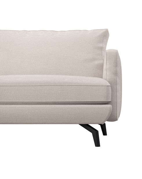 Unic Beiges Weitwinkelsofa aus Stoff für Linkshänder — 300 x 202 x 83 cm