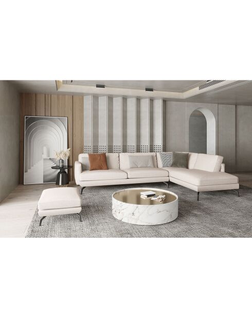 Unic Trame Stoffsofa, breit, rechtwinklig, 300 x 202 x 83 cm, beige