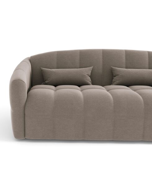 Expresso-Matratze Nora aus Stoff von Trame, 225 x 108 x 88 cm, taupefarben