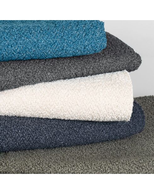 Bouclette 3-Sitzer-Sofa Pioni creme/cognac - 208x90x85 cm