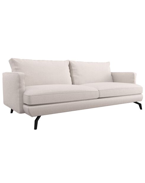 Unic 3-Sitzer-Sofa aus gewebtem Stoff, 220 x 92 x 83 cm, beige