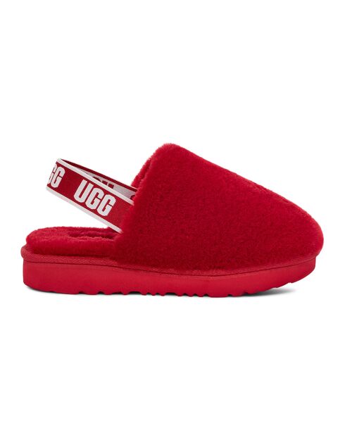 Chaussons en Peau de Mouton Fluff Yeah Clog rouges