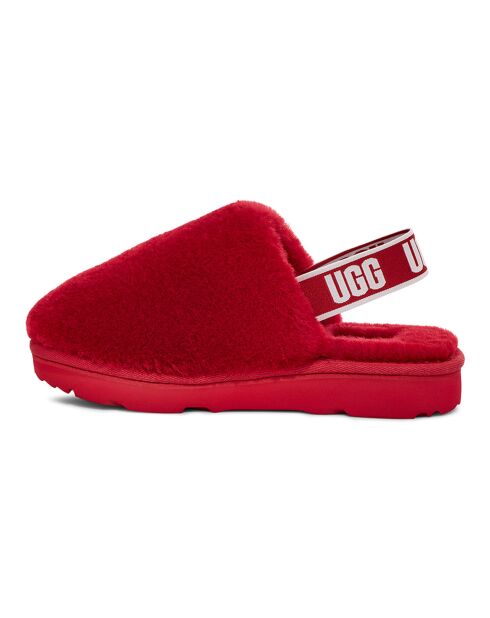 Chaussons en Peau de Mouton Fluff Yeah Clog rouges