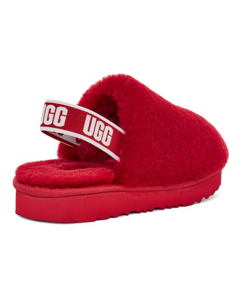 Chaussons en Peau de Mouton Fluff Yeah Clog rouges