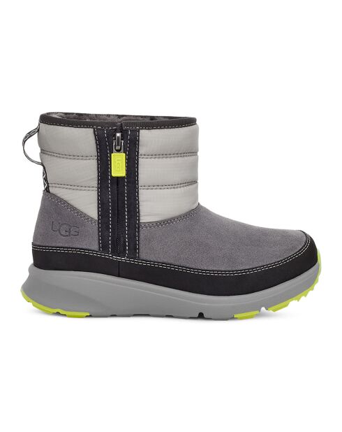 Boots fourrées en Velours de Cuir Truckee Weather grises