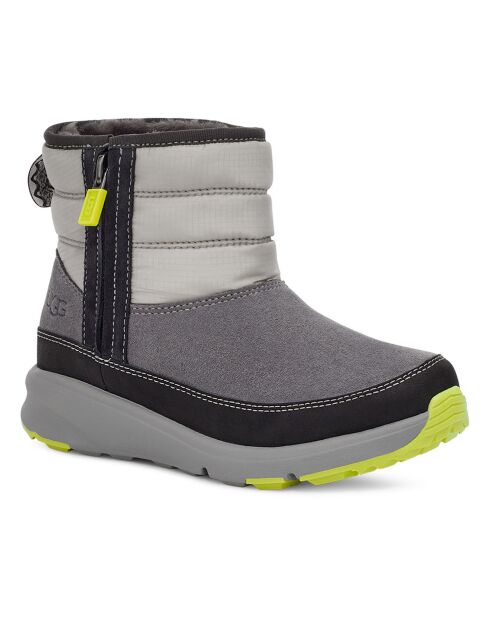 Boots fourrées en Velours de Cuir Truckee Weather grises