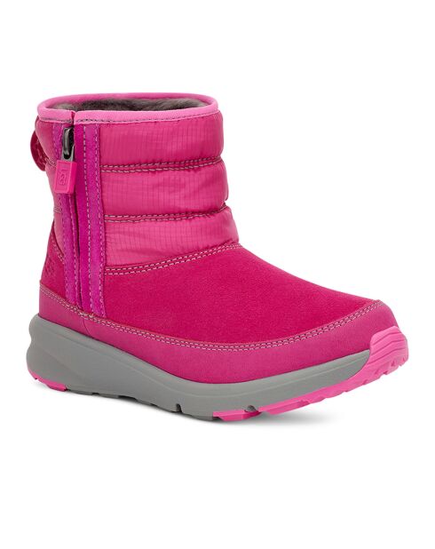 Boots fourrées en Velours de Cuir Truckee Weather roses