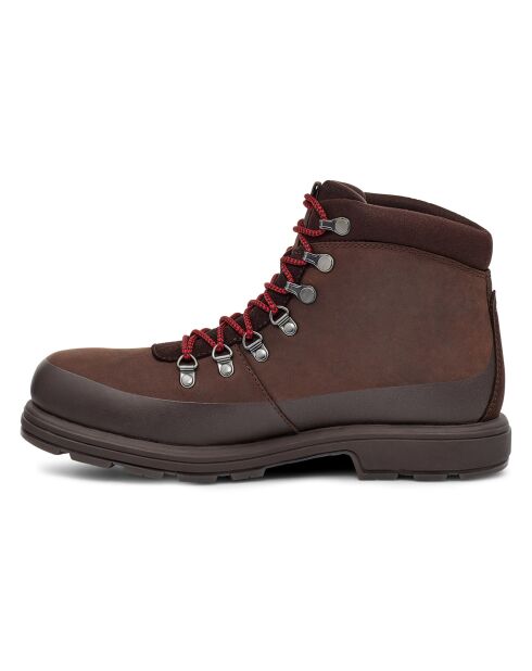 Boots en Velours de Cuir Biltmore Hiker marron foncé