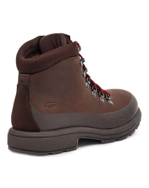 Boots en Velours de Cuir Biltmore Hiker marron foncé