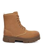 Boots en Velours de Cuir Skyvieservice cognac