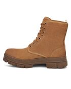 Boots en Velours de Cuir Skyvieservice cognac