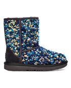 Boots fourrées Laine à Sequins Classic II Stellar noires