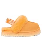 Chaussons en Peau de Mouton Funkette orange